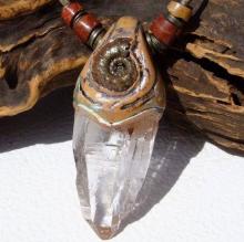 ヒマラヤ水晶の天然石ハンドメイドネックレス